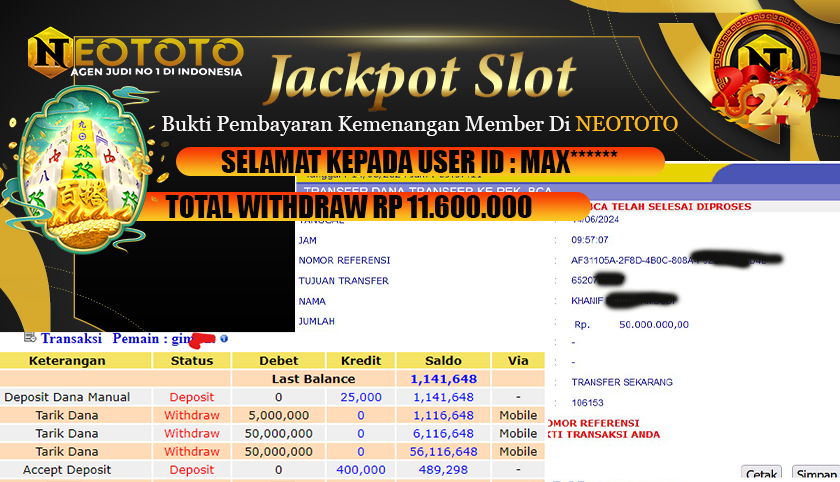 JACKPOT KAKEK ZEUS – PRAGMATIC PLAY ID GIM*** – 100 JUTA